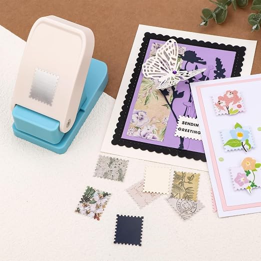 BAOFALI 3Pcs Stamp Puncher, Stamp Punch 1X0.8inch Rectangular Postage Stamp - Image 3