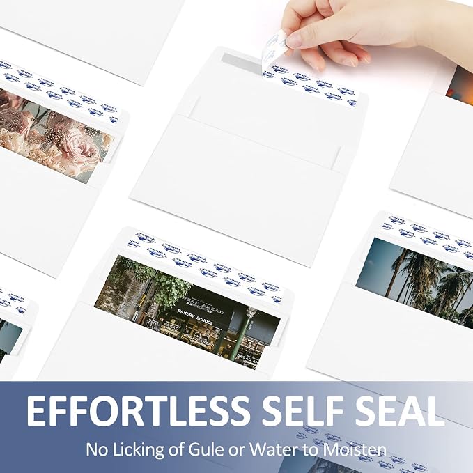 ValBox A2 Invitation Envelopes 4.375x5.75" White Envelopes Self Seal - Image 4
