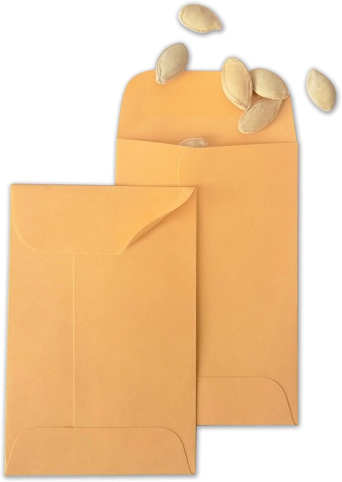 Xxcxpark 500 PCS #5 Coin Envelopes, 3.125 x 5.5 inches Brown Kraft Envelopes - Image 5