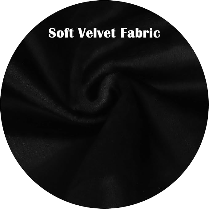 Sigmat Memory Foam Seat Cushion Anti-Slip Soft Round Chair Pad 16 Inch Velvet - Image 2