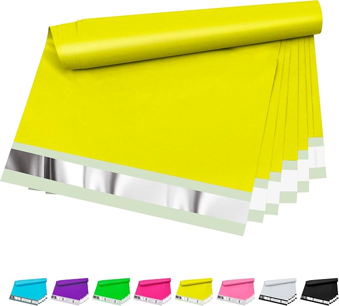 Poly Mailers 12x15.5 Inch 50 Pcs, Tear Resistant and Waterproof Mailing by VAPULCIO