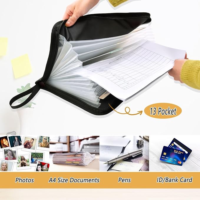 Expanding File Folder Soccer Water Fire Football Accordion File Organizer 13 - Image 3