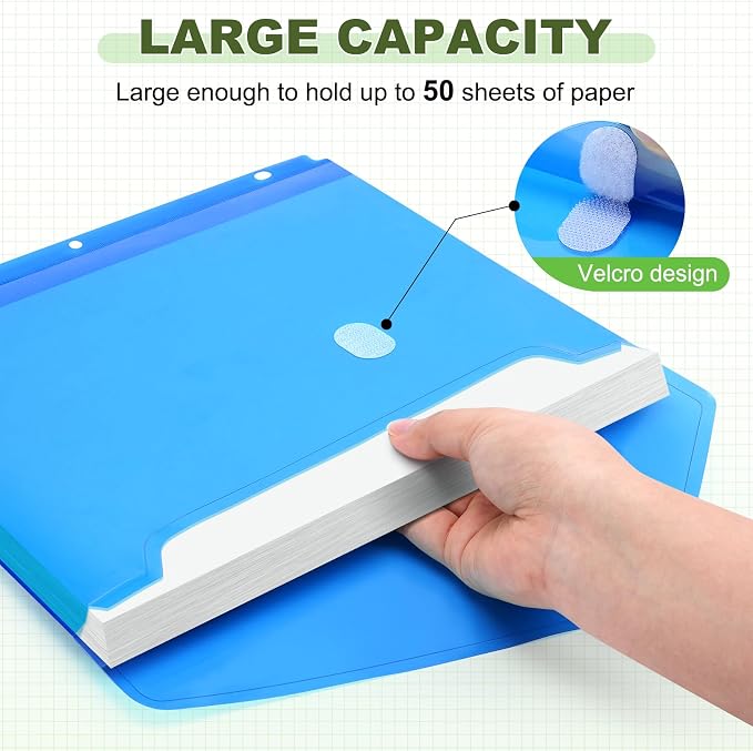 Sooez 30 Pack Binder Folders Organizer - Image 4
