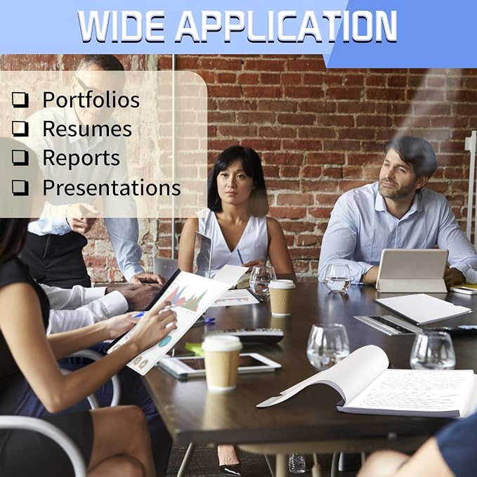 25 Pack Report Covers with Sliding Bar, Presentation Folders Resume Document - Image 6