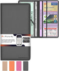 Premium Leather with Magnetic Shut Car Registration and Insurance Card Holder by Moto4x