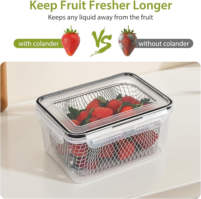 3 PCS Large Fruit storage Containers - Image 3