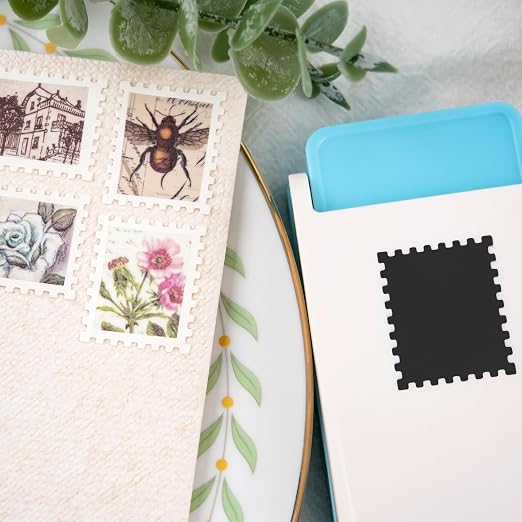 BAOFALI 2Pcs/Set Stamp Puncher 1.5x1.5inch &1x0.8inch Rectangular Postage Stamp - Image 4