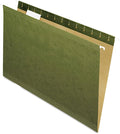Pendaflex Reinforced Hanging Folders, Legal Size, Standard Green, 1/5 Cut by TOPSProducts