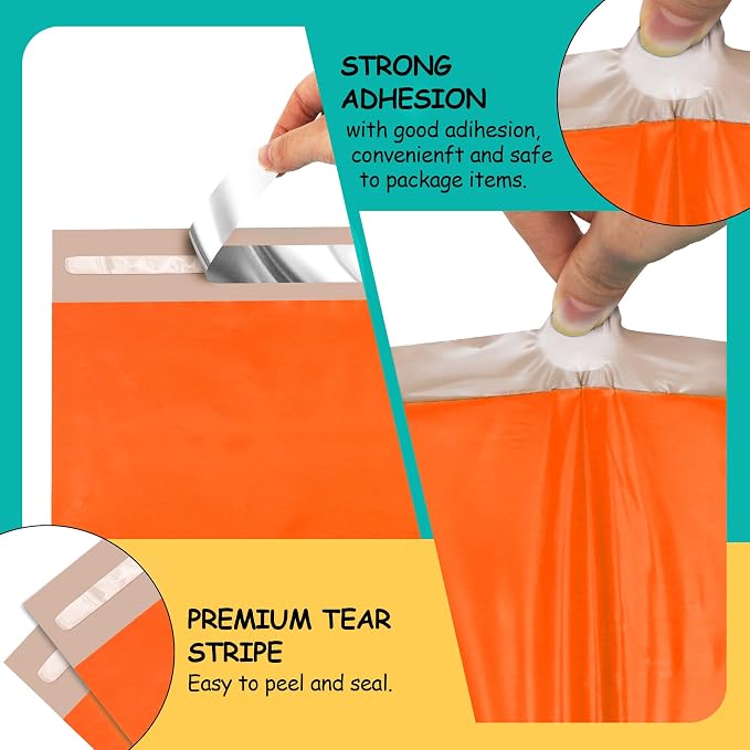 Poly Mailers 10x13 inch 25 Pcs, Waterproof and Tear-resistant Shipping Bags - Image 3