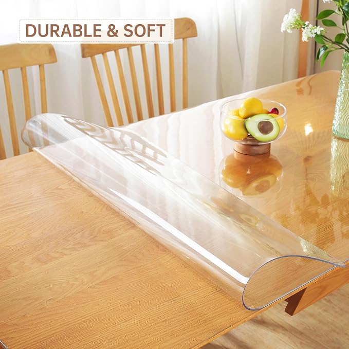 Warmstar Clear Table Protector 2mm Thick, 60x96Inch Clear Table Cover Protector - Image 2