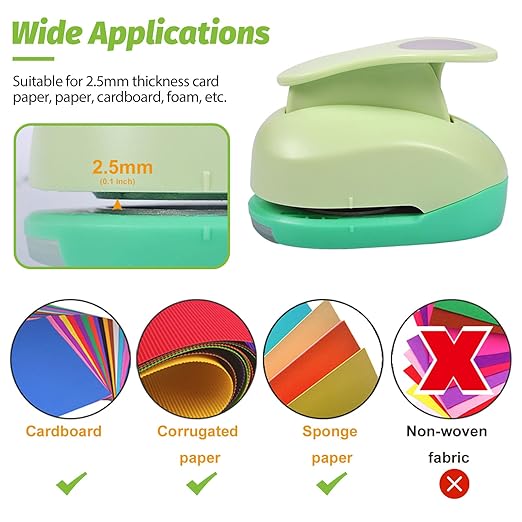 UCEC Circle Punch, 1 5/8 Inch Paper Punch, Circle Hole Punch, Round Shaped - Image 4