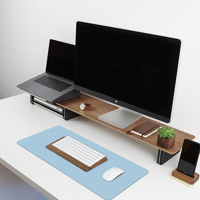 CADONO Leather Desk Pad Protector, Non-Slip PU Leather Large Mouse Pad - Image 5