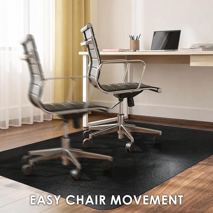 Kuyal Chair mat for Hardwood Floor 44 x 58 inches Rectangle Floor Mats - Image 7