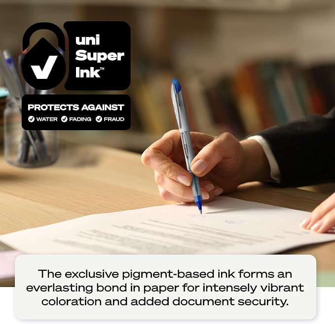 uniball Vision Elite Rollerball Pens, Bold Point, 12 Pack - Image 6