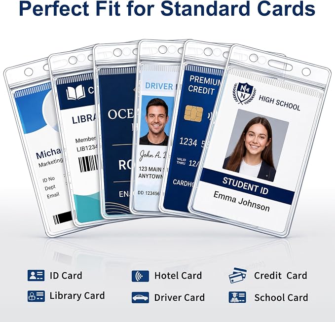 60 Pack ID Badge Holder - Image 6