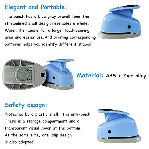 Circle Punch, Paper Punch, 1 inch Circle Hole Punch Cutters - Image 7