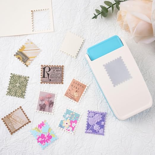 BAOFALI 2Pcs/Set Stamp Puncher 1.5x1.5inch &1x0.8inch Rectangular Postage Stamp - Image 7