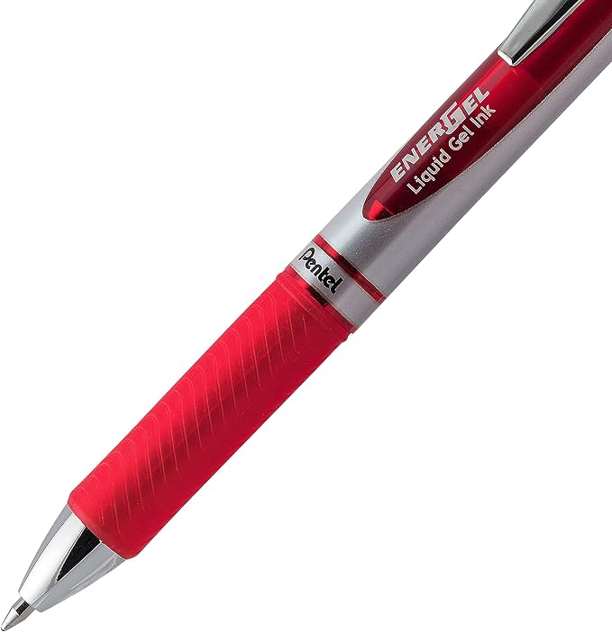 Pentel EnerGel Deluxe RTX Retractable Liquid Gel Pen, Metal Tip, 2 Pack - Image 3