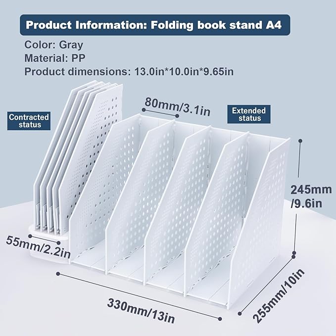 FRETONBA Collapsible Magazine File Holder - Image 7