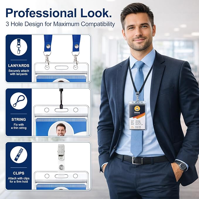 600 Pack ID Badge Holder - Image 5