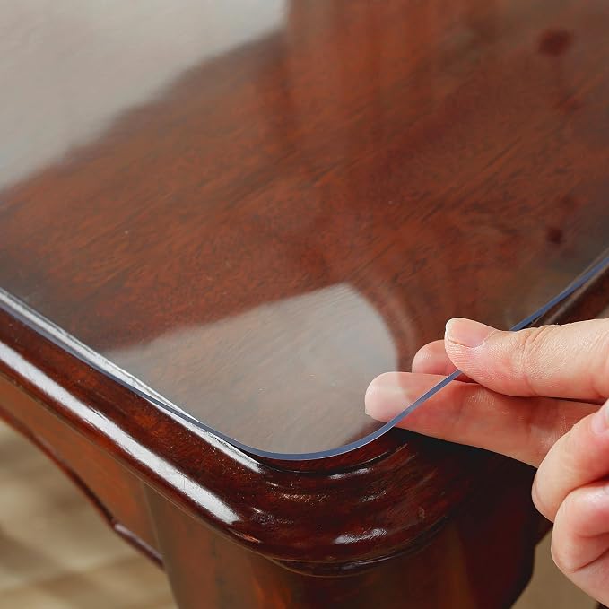 OstepDecor 16 x 72 Inch Clear Table Cover Protector, 2mm Thick Clear Plastic - Image 4