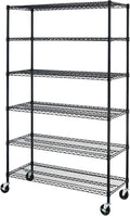 BestOffice Storage Shelves 6 Tier Metal Shelves Adjustable Heavy Duty Garage by BestOffice