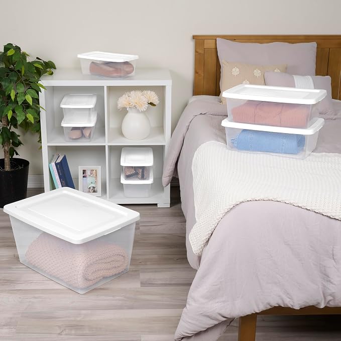 Sterilite 16 Pack Storage Box, 20 Quart Stackable Tote - Image 6