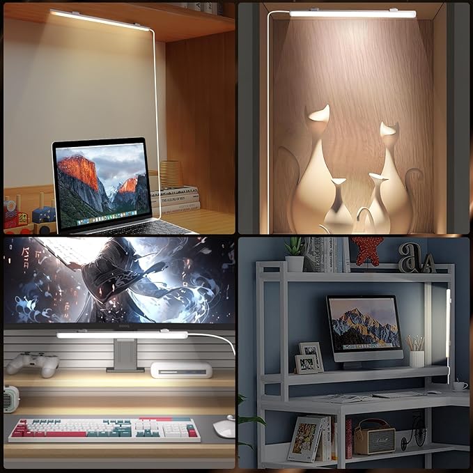 12 Inch LED Light Bar USB Powered 3 Colors, Dimmable Magnetic Frosted Cover | - Image 5