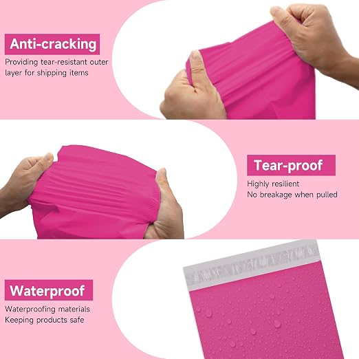 KKBESTPACK 500 Pcs 12x15.5 Poly Mailer Envelopes Shipping Bags Self Adhesive - Image 2