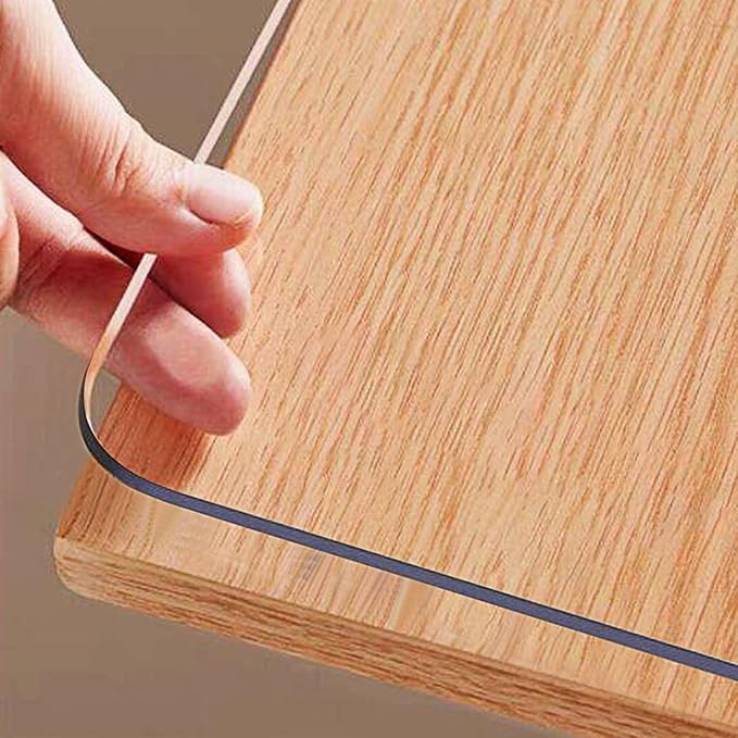 Clear Table Protector 35.4 x 59 Inch, 1.5mm Thick Plastic Table Cover, by OstepDecor