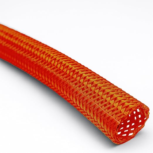 Electriduct 1/8" Hook Self Closing Sleeve Braid Wrap Around Sleeving Flame by Electriduct