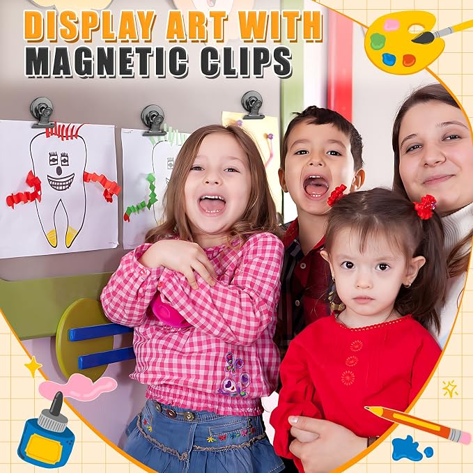 Grtard 12 Pack Magnetic Clips, Fridge Magnets Refrigerator Magnets, Strong - Image 5