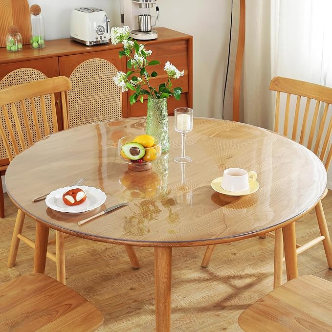Warmstar Clear Table Protector 2mm Thick, Dia.30 Inch Round Clear Table Cover by Warmstar
