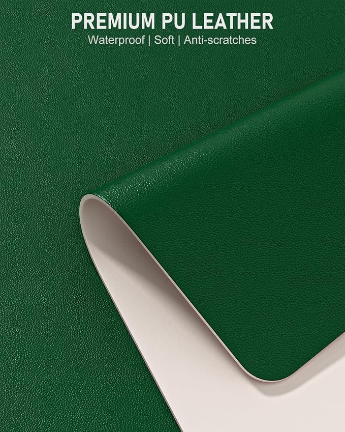 Desk Pad, 35.5" x 17" PU Leather Non-Slip Desk Mat Large Mouse Pad - Image 3