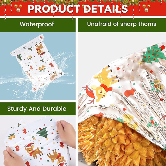 6x9 Inches cute Poly Mailers 50 Pcs Waterproof Self-Sealing Holiday Shipping - Image 3