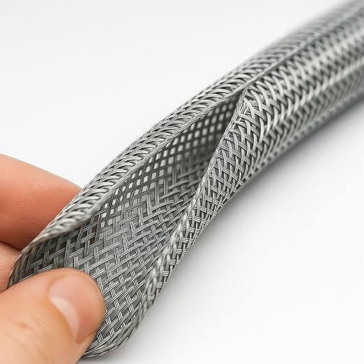 Electriduct 3/8" Hook Self Closing Sleeve Braid Wrap Around Sleeving Flame - Image 2