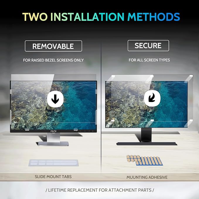 Peslv 21.5 Inch Privacy Screen for Computer Monitor 16:9 Aspect Ratio, Eye - Image 4