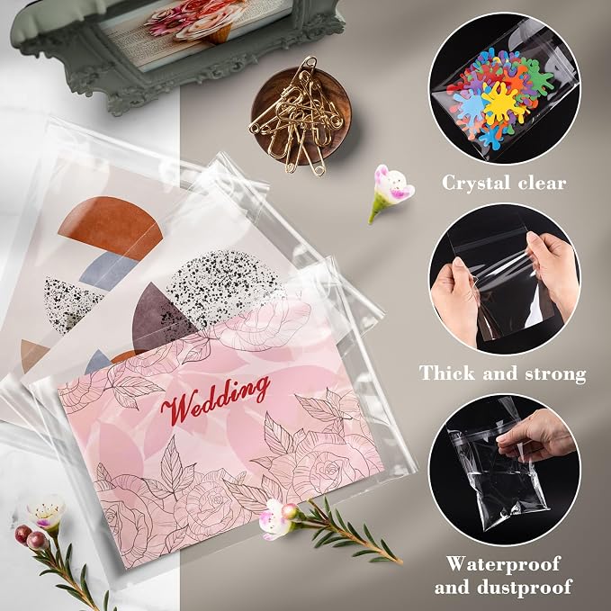 Golden State Art, Self Sealing Cello/Cellophane Bags - Image 5