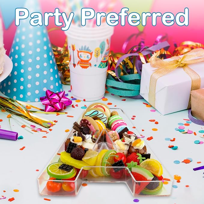 10" I Clear Acrylic Letter Charcuterie Board Box, Reusable Fillable Decorative - Image 5