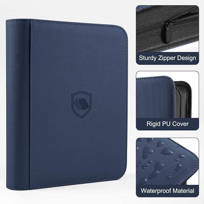 Toploader Binder, Holds 160 Toploaders, 100 Toploaders INCLUDED, 4-Pocket PU - Image 3