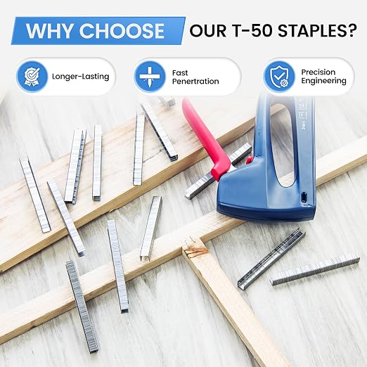 meite T50 Heavy Duty Staples Marine, 3/8 Inch 304 Stainless Steel Staples - Image 7