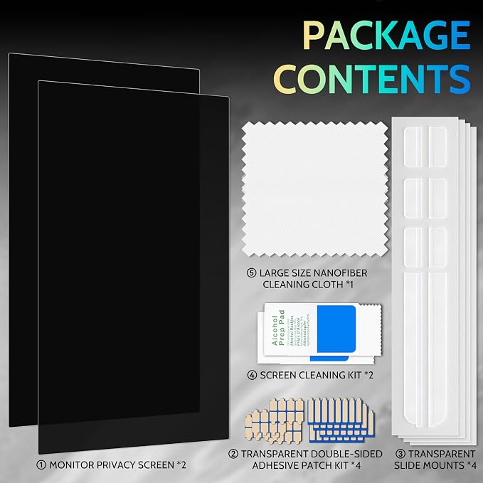 Peslv 22 Inch Privacy Screen for Computer Monitor 16:10 Aspect Ratio, Eye - Image 8