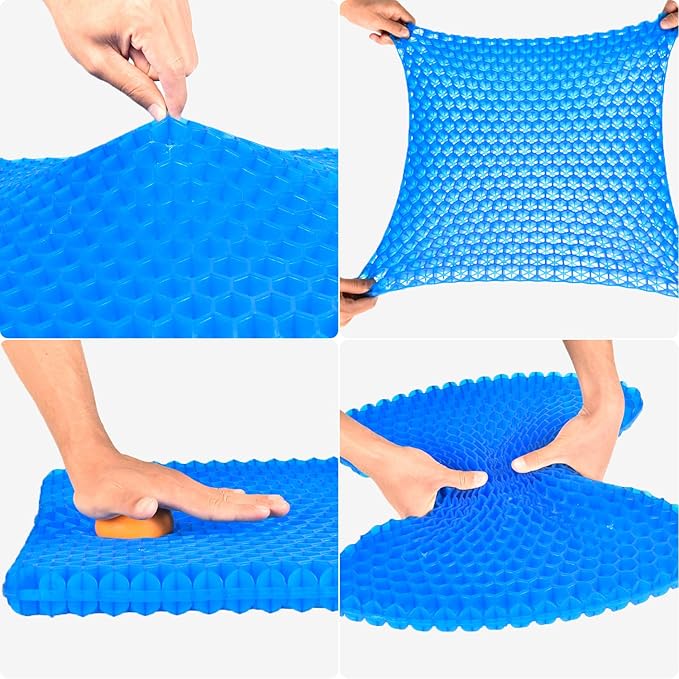 OMCOZY Gel Seat Cushion, Cooling Cushion, Breathable Honeycomb Design Absorbs - Image 3