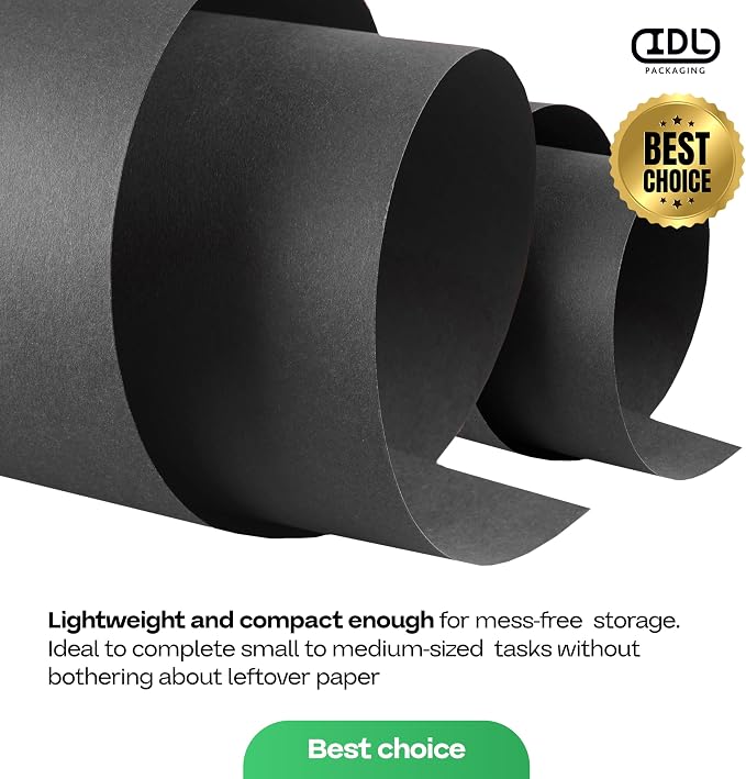 Black Kraft Paper Roll 48" x 1200" - Image 7