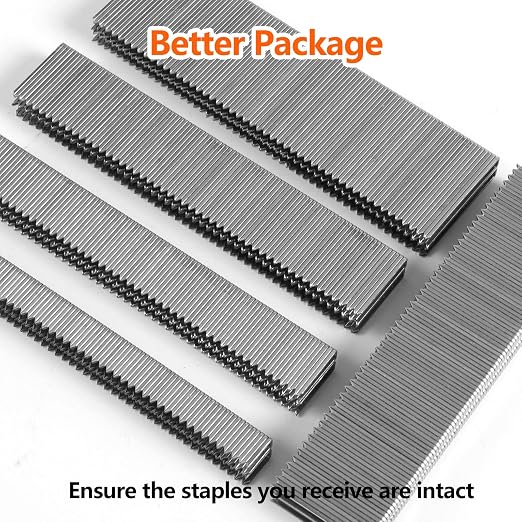 1000-Count 1/2 Inch Length, 18 Gauge 1/4 Inch Narrow Crown Staples, Heavy Duty - Image 4
