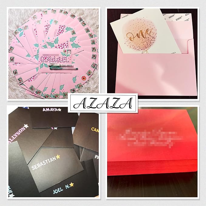 100 Pack A2 Pink Envelopes Self Sealing Adhesive Perfect - Image 6