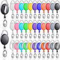 Honoson 110 Pcs Heavy Duty Retractable Badge Reels Batch ID Badge Holder by Honoson