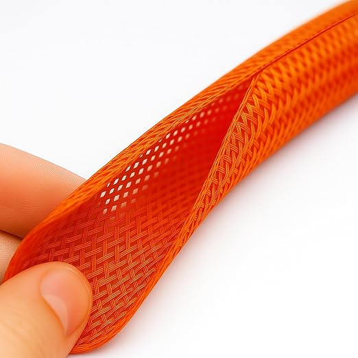 Electriduct 1/8" Hook Self Closing Sleeve Braid Wrap Around Sleeving Flame - Image 2