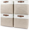 Bagnizer 13x13 Cube Storage Bins, Collapsible Fabric Storage Box, 4 Pack Closet by Bagnizer