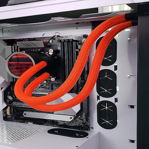 Electriduct 1/8" Hook Self Closing Sleeve Braid Wrap Around Sleeving Flame - Image 4